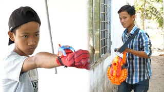 NERF VS SPIDER MAN HAND