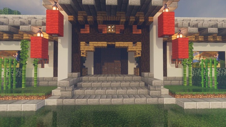 [ Minecraft ] The courtyard that I learned from Suqing is quite big