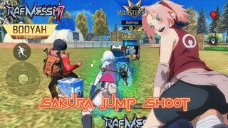 BRUTAL⁉️ Sakura Jump Shoot Bikin Merinding 😱