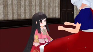 [Touhou MMD] Eirin đang dạy con của Kaguya nói chuyện