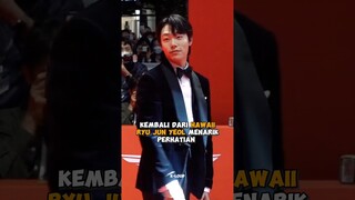 Kembali dari Hawaii #ryujunyeol menarik perhatian #hansohee #shorts #kpop #viral