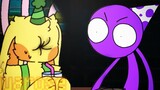 PURPLE Met BUNZO!?😳(NEW!) | Rainbow Friends x poppy playtime Animation Roblox pt.74
