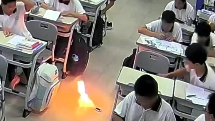It really caught fire.