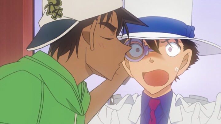 [Episode terbaru Conan Heiji mencium paksa Kidd] Cara yang benar untuk membuka ciuman abad ini
