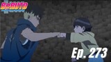 Boruto EP 273 Legendado PT BR - Kawaki e Himawari lutam juntos