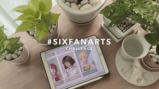 🎨SIXFANARTS challenge วาด 6 ตัวละคร ในแบบของตัวเอง | mackcha