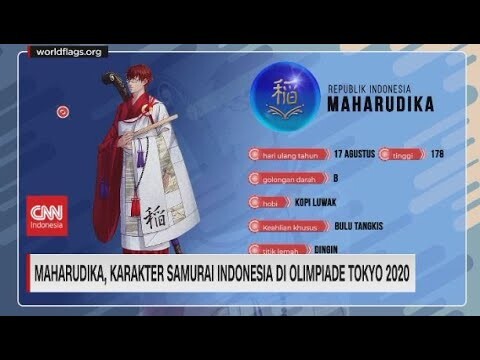 Maharudika, Karakter Samurai Indonesia di Olimpiade Tokyo 2020
