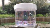 [DIY][ASMR]Slime nước trong suốt cùng bong bóng