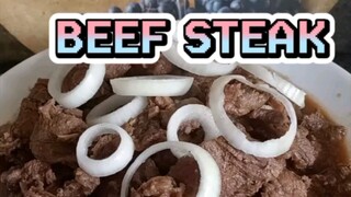 Siguradong mapapasana all ka sa BEEF STEAK #cooking #yummy #recipe #food #pinoyfood e###eat #dinner