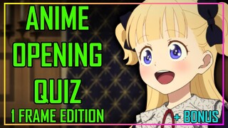 ANIME OPENING QUIZ - 1 FRAME EDITION - 40 OPENINGS + BONUS ROUNDS