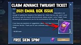 FREE TWILIGHT TICKET ADVANCE! LOG IN CLAIM NOW! NEW EVENT! FREE SKIN | MOBILE LEGENDS 2021