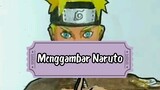 Menggambar karakter anime: Naruto.