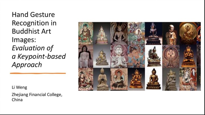 Hand Gesture Recognition in Buddhist Art Images: Evaluation of a Keypoint-based Approach