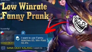 Top Global Fanny | Fanny Prank Low Winrate & matches | MLBB