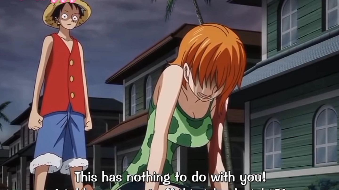 Nami Cries And Asks Luffy For Help