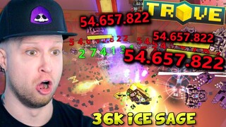 INSANE DAMAGE 🧊 Trove 36k Power Rank Ice Sage Rework U10 & Delves Gameplay 2022