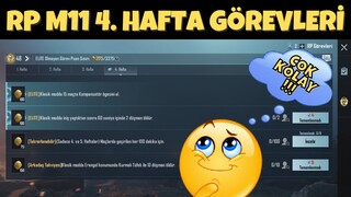 PUBG Mobile M11 Royale Pass 4. Hafta RP Görevleri Nasıl Yapılır | Ne Zaman Gelecek | RP 4. Hafta