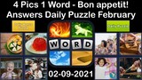 4 Pics 1 Word - Bon appetit! - 09 February 2021 - Answer Daily Puzzle + Daily Bonus Puzzle