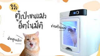 รีวิวตู้เป่าขนแมวอัตโนมัติ ชิเอลแมวมึน คิรัวร์ตัวป่วน