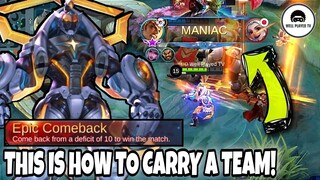 This is How to Carry a Team using Gatotkaca | Epic Comeback! 🔥