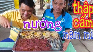 Thánh Ăn Cái Tàu, mâm nướng thập cẩm  khổng lồ và mâm mì siêu to lTâm Chè Vĩnh Long