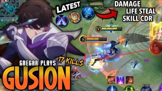 MLBB: New Deadly Item Set!! | Gusion Best Build This 2022 | Build Top 1 Global Gusion