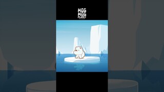 penguin ＆ polar bear ＆ Orca - MOGMOG PLANET Observation Diary | It's Anime #shorts #anime #animals