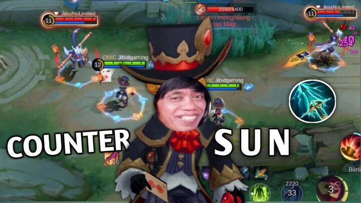 CARA COUNTER HERO SUN YANG LAGI META!! | MOBILE LEGENDS