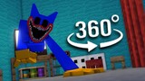 Poppy Playtime Chapter 3 - Minecraft 360° VR Animation (Huggy Wuggy Chase Scene)