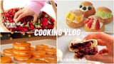 VIETSUB | Cách làm mứt hoa hồng, Bánh quy phô mai nhân quýt, Bánh phô mai nướng và Su kem các loại