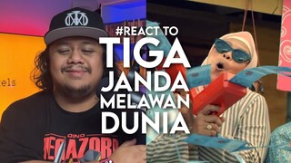 #React to TIGA JANDA MELAWAN DUNIA Official Teaser