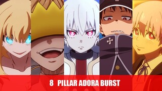 LENGKAP !!! Inilah 8 Pillar Adora Burst dan Kemampuannya