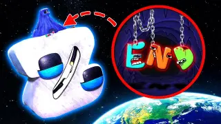 DRONE CATCHES PLANET Z FROM ALPHABET LORE IN SPACE!! *LETTER F CAVE*