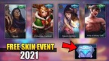 FREE SPECIAL AND ELITE SKIN "CLAIM NOW" | NEW EVENT 2021 MOBILE LEGENDS