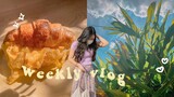 what I eat for breakfast in a week 🍞 decorating notebook, new tableware, trying out tiktok recipe
