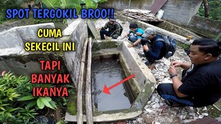 GAK NYANGKA!! Mancing di Kubangan Kecil Penampungan Air TERNYATA BANYAK IKANNYA!!