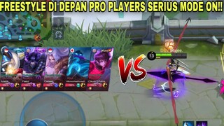 FREESTYLE DI DEPAN PRO PLAYERS SERIUS MODE ON MAK!!