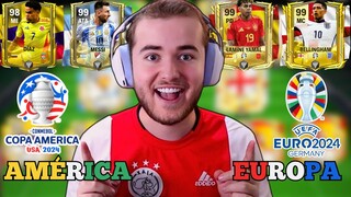 O MELHOR TIME METADE EUROCOPA X METADE COPA AMERICA NO FC MOBILE 24