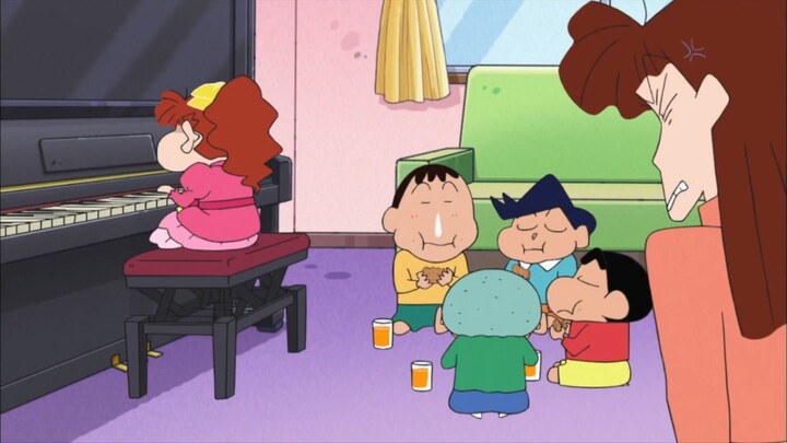 [Crayon Shin-chan] Go to Nini's house to eat handmade cookies and drink orange juice, listen to Nini