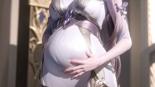 This is what Bibi Dong looked like when she was pregnant with Qian Renxue~