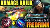 SCARY DAMAGE BUILD!!🔥 ONLY 0.1% OF FREDRINN USERS KNOW THIS BUILD | FREDRINN DAMAGE BUILD GAMEPLAY