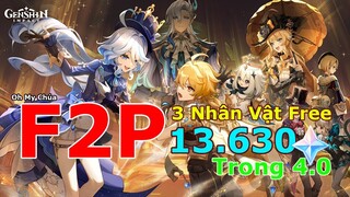 Siêu Hào Phóng Trong 4.0, 13.630 NT Và 3 Nhân Vật Free, Chi Tiết Nội Dung Mới | Genshin Impact