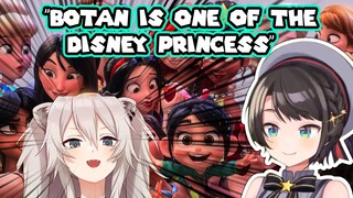 【HoloLive】Subaru realized that Botan is one of the Disney Princess IRL 【English Sub】