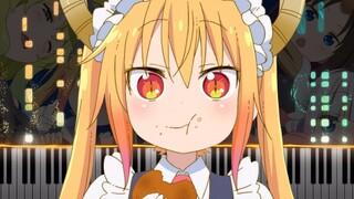 Kobayashi's Dragon Maid ED "Ishukan Communication" [Piano Efek Khusus]