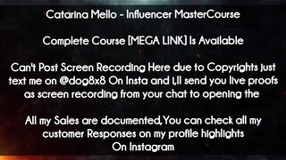 Catarina Mello  course - Influencer MasterCourse download