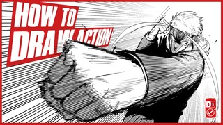 HOW DRAW DYNAMIC ACTION SCENES FOR BEGINNERS (Course Review)