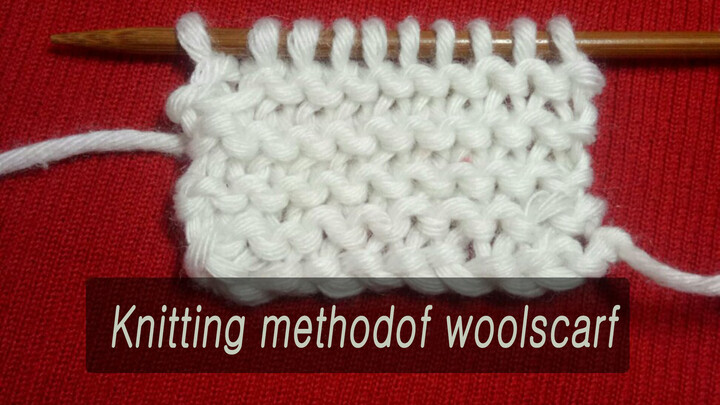【Life】Basic intro to wool knitting: Scarf. Cast on in previous videos.