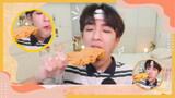 [Fried food] What's perfect supper? Hot dog+Fried chicken+Rice cake!