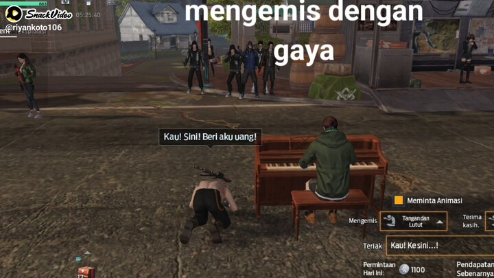 ngemis dengan gaya