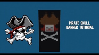 How to make a Pirate skull banner in Minecraft.